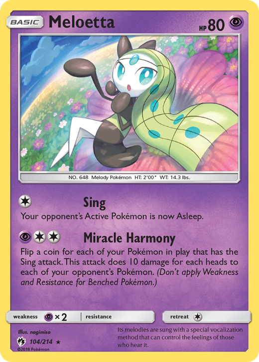 Meloetta LOT 104 image