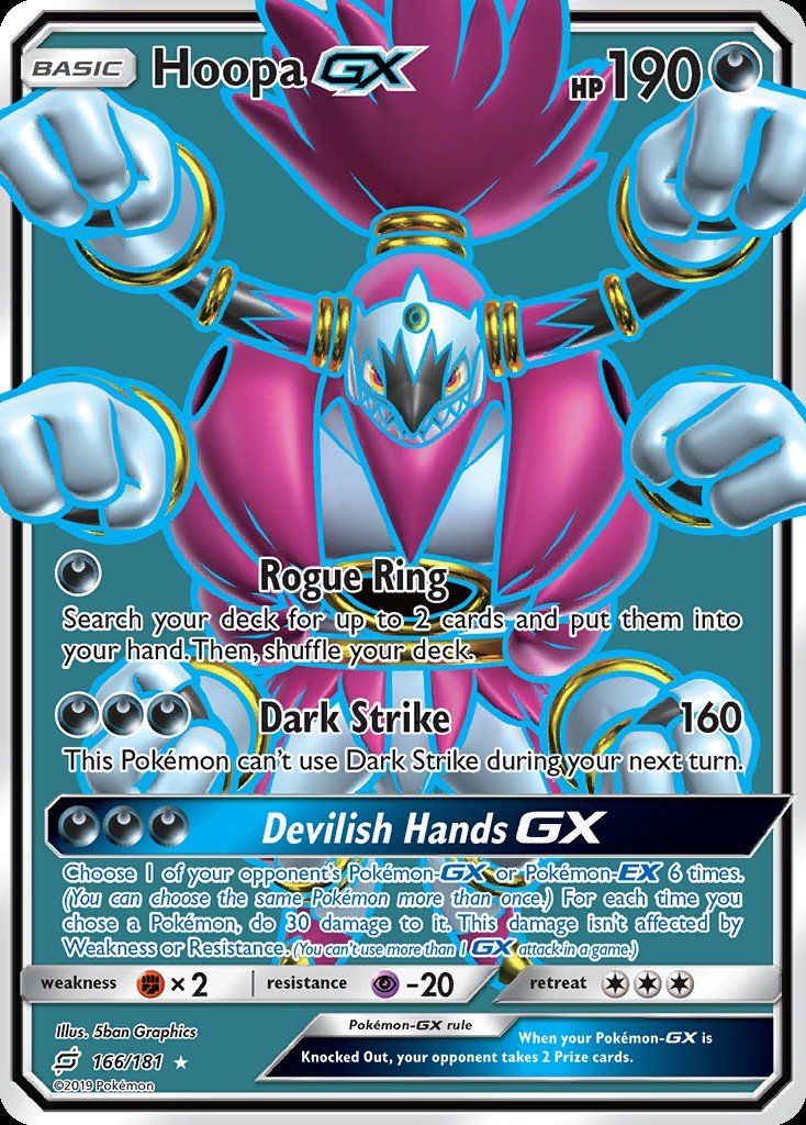 Hoopa-GX TEU 187  Pokemon TCG POK Cards