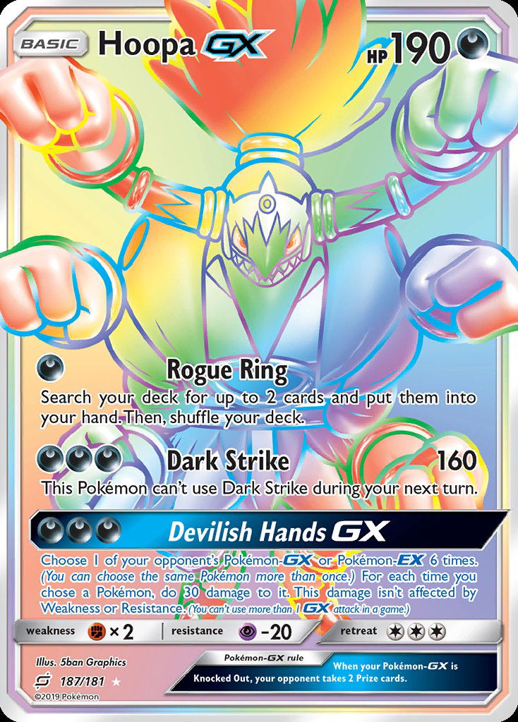 Hoopa-GX TEU 187  Pokemon TCG POK Cards