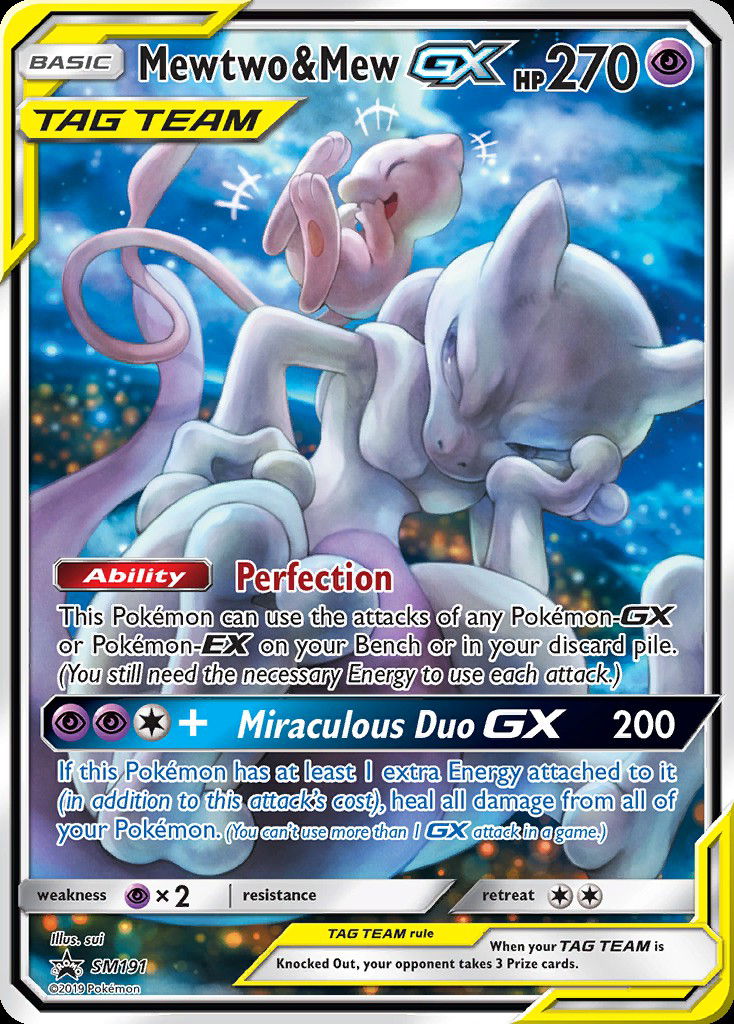 Mewtwo & Mew-GX PR-SM SM191 Crop image Wallpaper