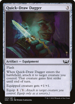 Quick-Draw Dagger  Magic: the Gathering MTG Cards