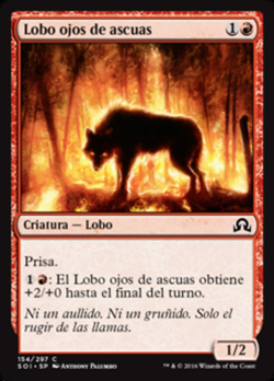 Lobo ojos de ascuas