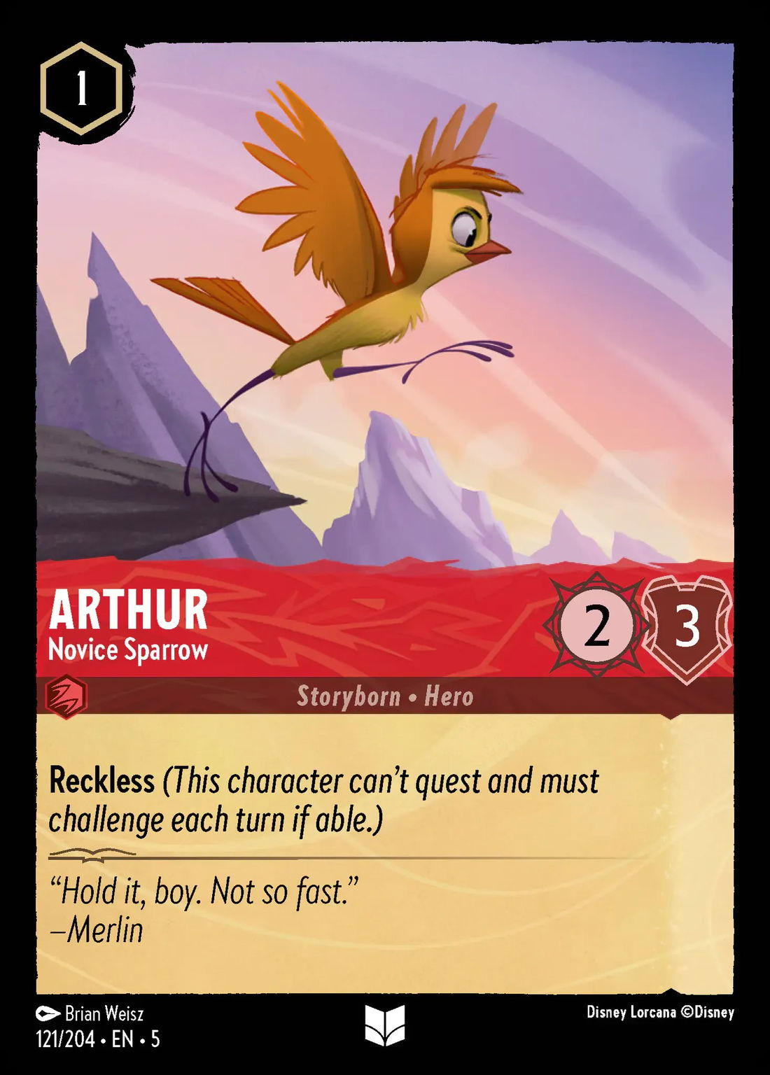 Arthur - Novice Sparrow Crop image Wallpaper