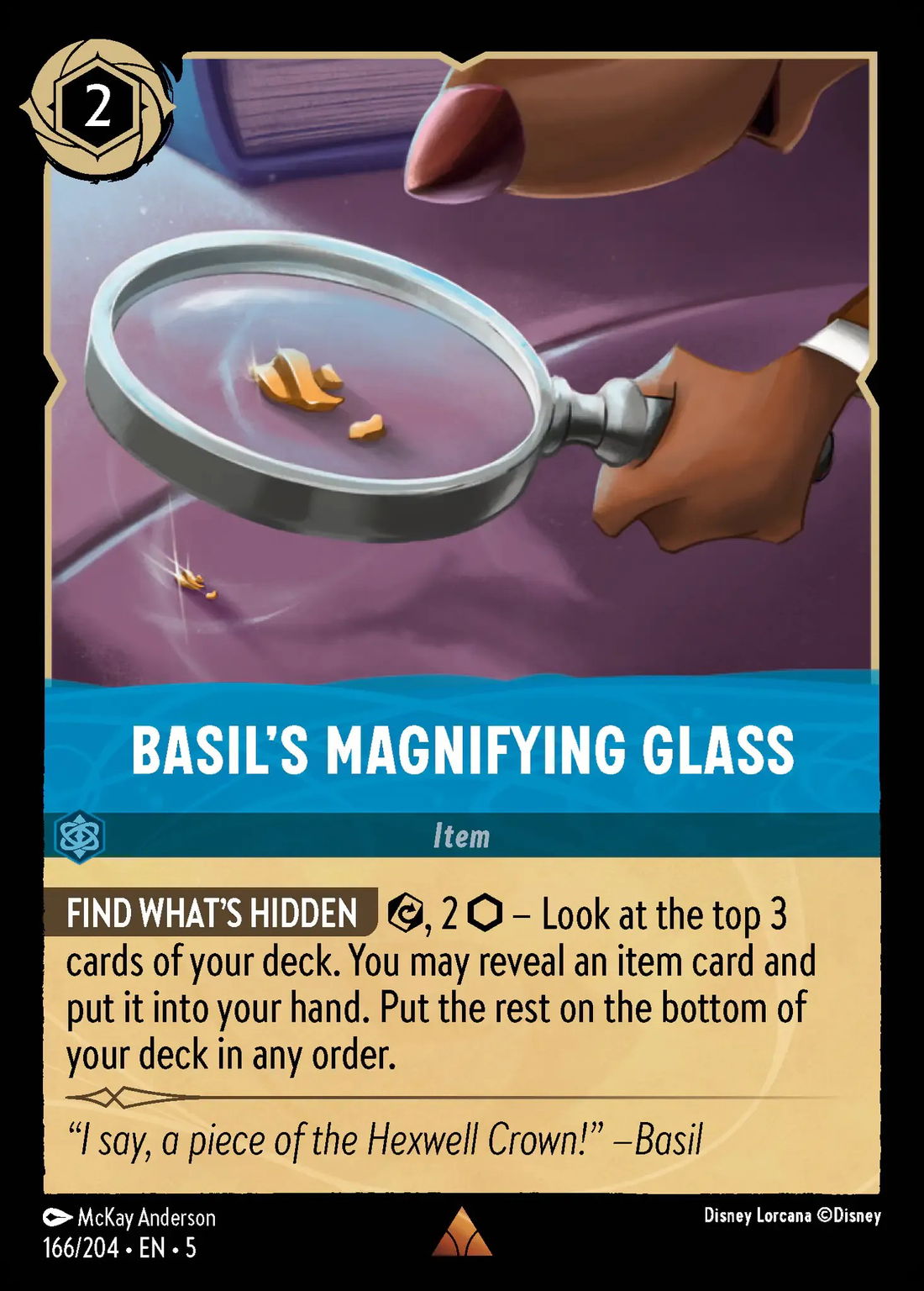 Basil's Magnifying Glass Crop image Wallpaper