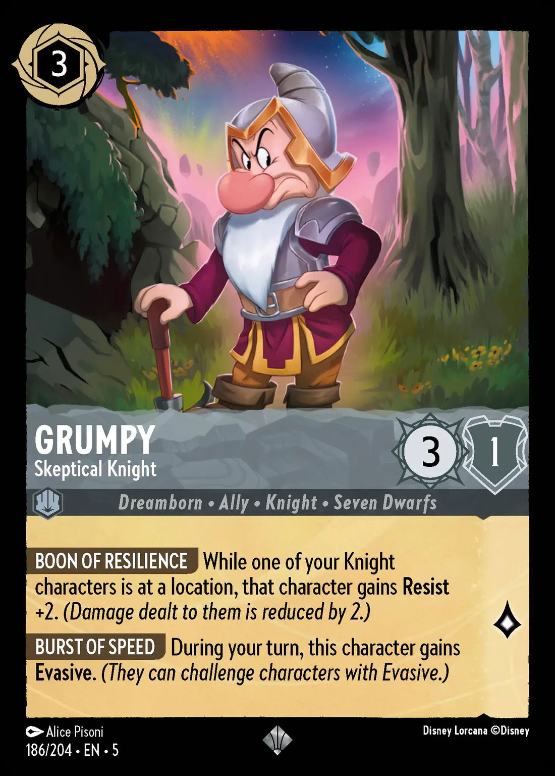 Grumpy - Skeptical Knight Crop image Wallpaper