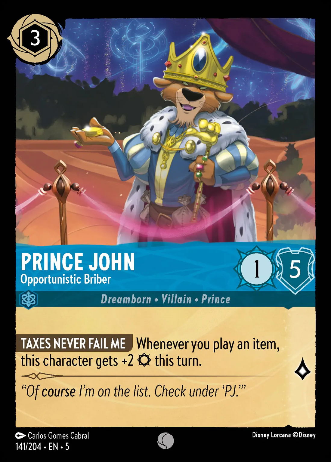 Prince John - Opportunistic Briber Crop image Wallpaper