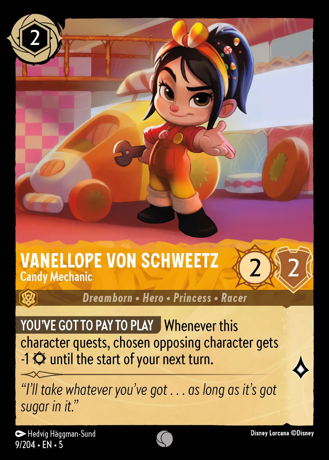 Vanellope von Schweetz - Candy Mechanic Crop image Wallpaper