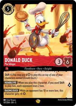 Canard Donald - Lanceur de tartes