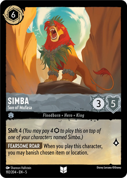 Simba - Hijo de Mufasa