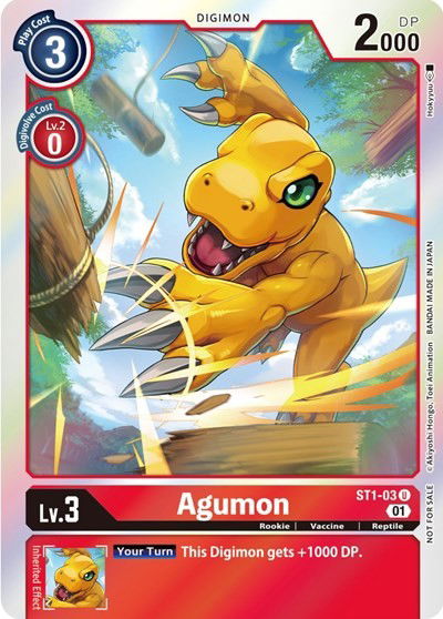 Agumon - ST1-03 Crop image Wallpaper