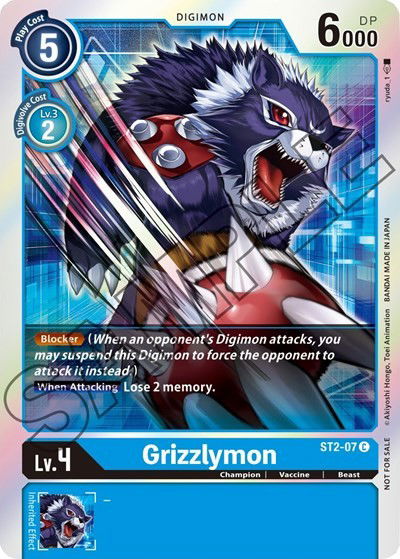 Grizzlymon - ST2-07 Crop image Wallpaper