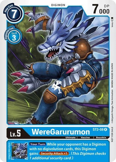 WereGarurumon - ST2-08 Crop image Wallpaper