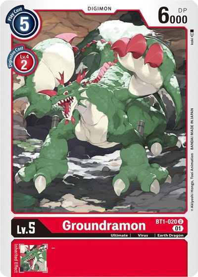 Groundramon - BT1-020 Crop image Wallpaper