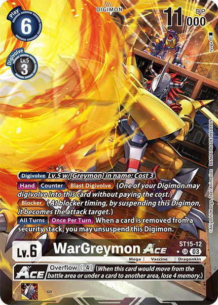 WarGreymon Ace ST15-12 Crop image Wallpaper