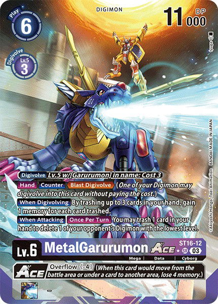 MetalGarurumon Ace ST16-12 Crop image Wallpaper