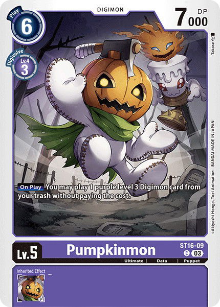 Pumpkinmon ST16-09 Crop image Wallpaper