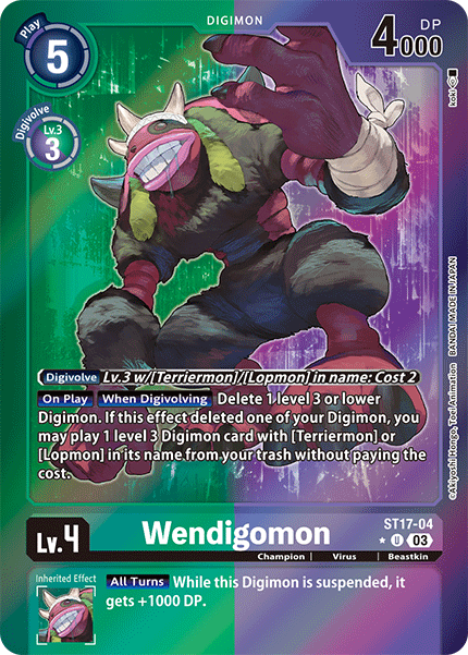 Wendigomon ST17-04 Full hd image