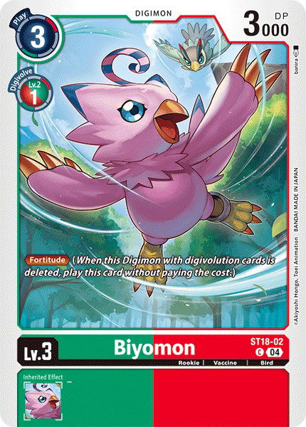 Biyomon ST18-02 Crop image Wallpaper