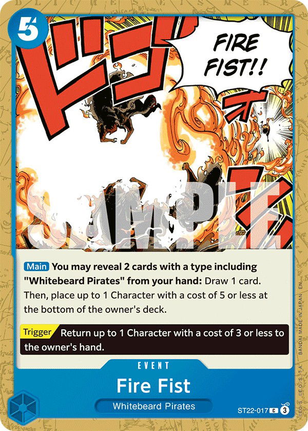 Fire Fist ST22-017 Crop image Wallpaper