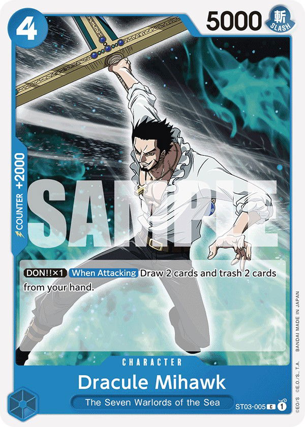 Dracule Mihawk ST03-005 Crop image Wallpaper