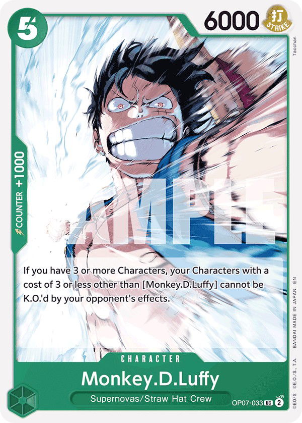 Monkey.D.Luffy OP07-033 Crop image Wallpaper