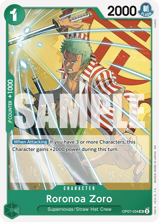 Roronoa Zoro OP07-034 image