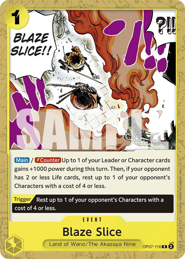 Blaze Slice OP07-116 Crop image Wallpaper