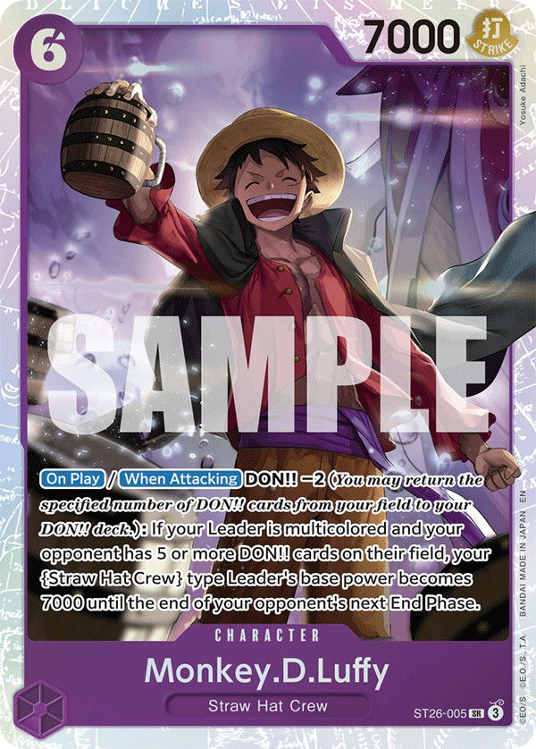 Monkey.D.Luffy ST26-005 Crop image Wallpaper