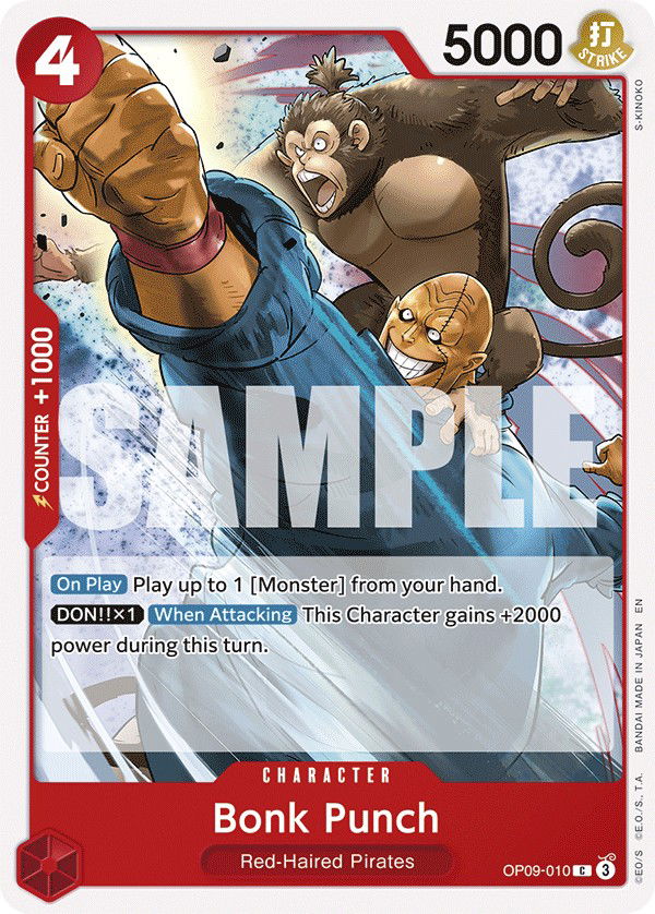 Bonk Punch OP09-010 Crop image Wallpaper
