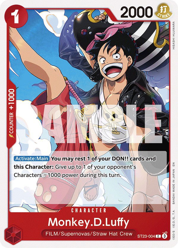 Monkey.D.Luffy ST23-004 Crop image Wallpaper