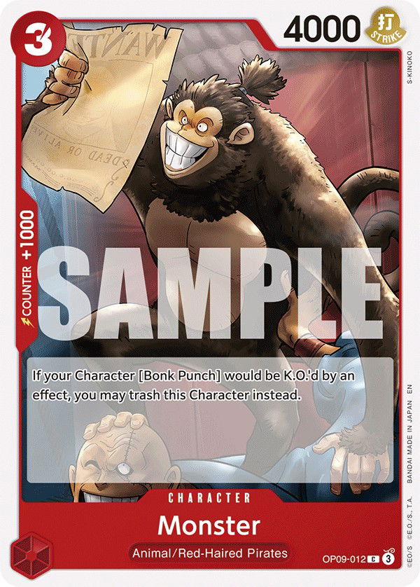 Monster OP09-012 Crop image Wallpaper