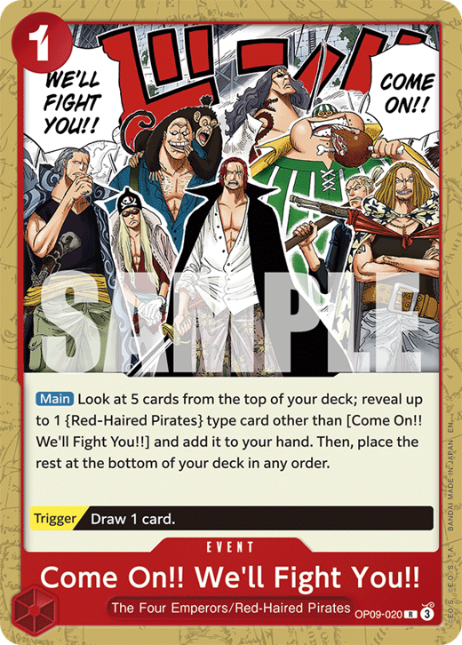 Come On!! We'll Fight You!! OP09-020 Full hd image