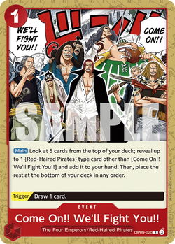 Come On!! We'll Fight You!! OP09-020 image