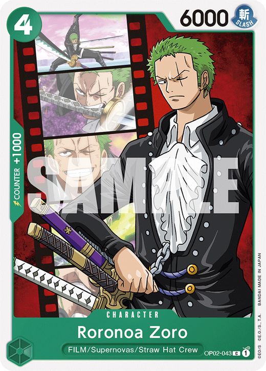 Roronoa Zoro OP02-043 Full hd image