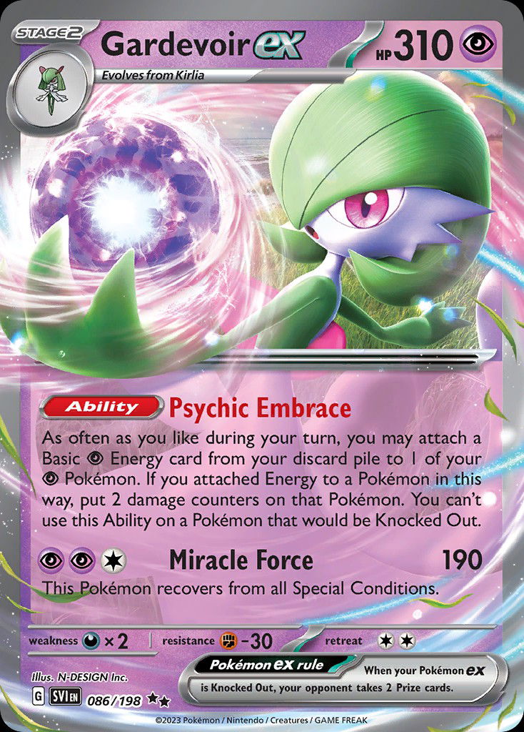 Gardevoir ex sv1 86 Crop image Wallpaper