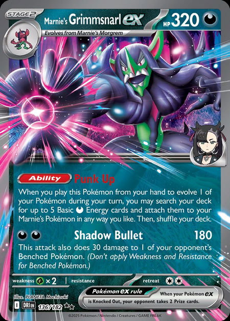 Marnie's Grimmsnarl ex DRI 136