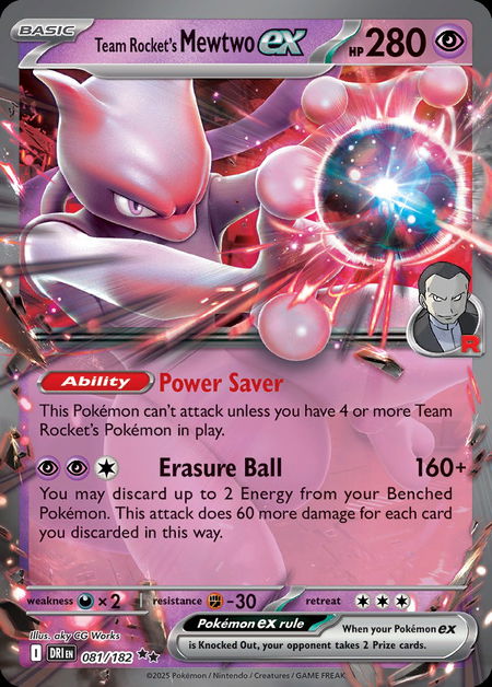 Team Rocket's Mewtwo ex DRI 81