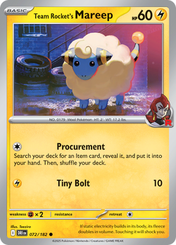 Team Rocket's Mareep DRI 72 image