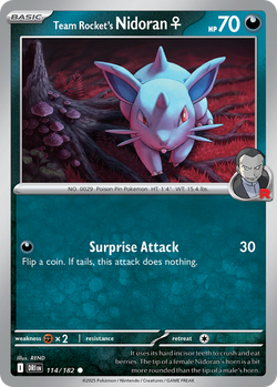 Team Rocket's Nidoran♀ DRI 114 image