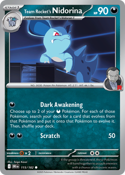 Team Rocket's Nidorina DRI 115 image