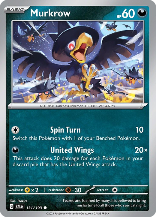 Murkrow sv2 131 Full hd image