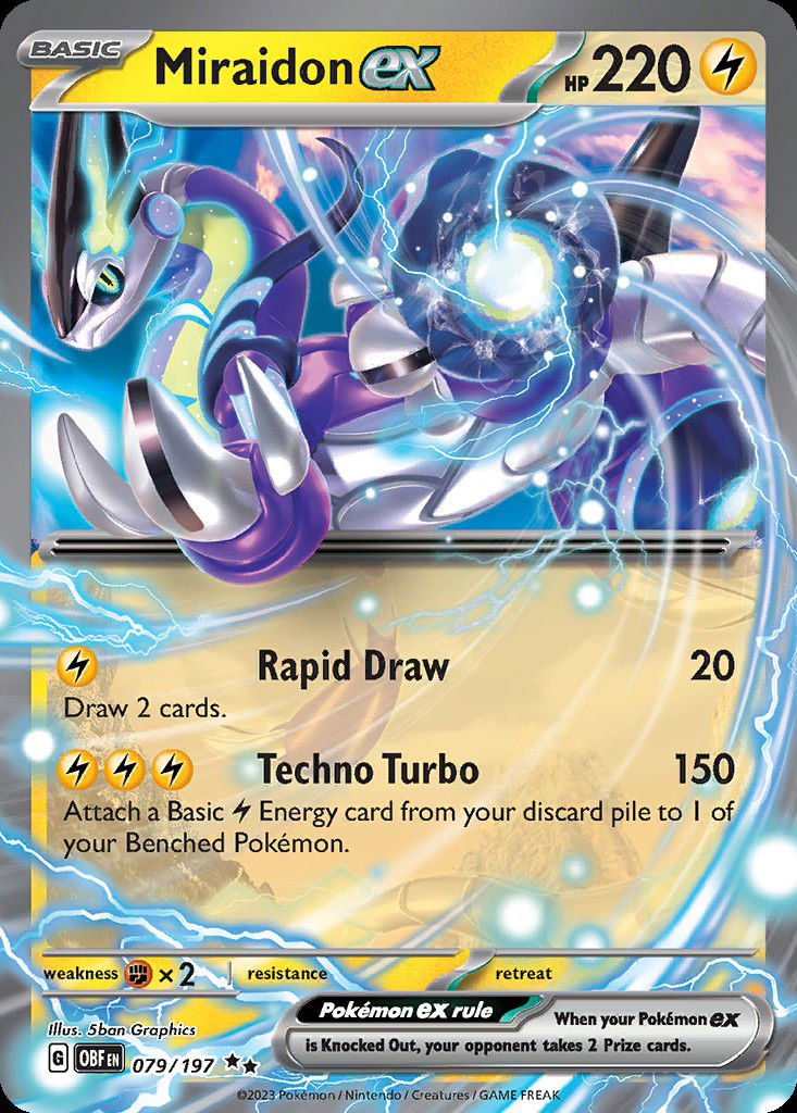 Miraidon ex sv3 79  Pokemon TCG POK Cards