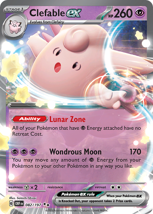 Clefable ex sv3 82 Full hd image