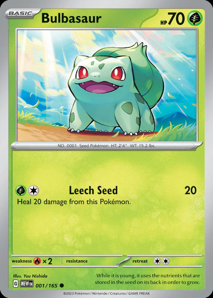 Bulbasaur sv3pt5 1 Crop image Wallpaper