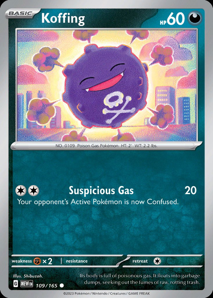 Koffing sv3pt5 109 | Pokemon TCG POK Cards