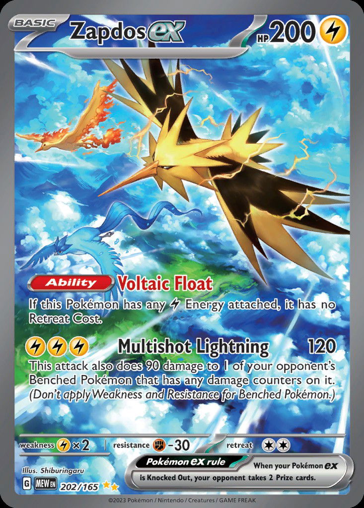 Zapdos ex sv3pt5 202  Pokemon TCG POK Cards