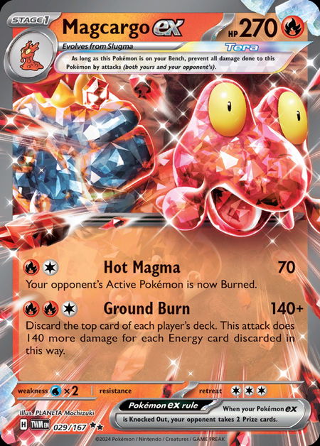 Magcargo ex + Gumshoos: Upgrade w. Mega Evolution (Standard - 2025.2) (Ver.1) deck image