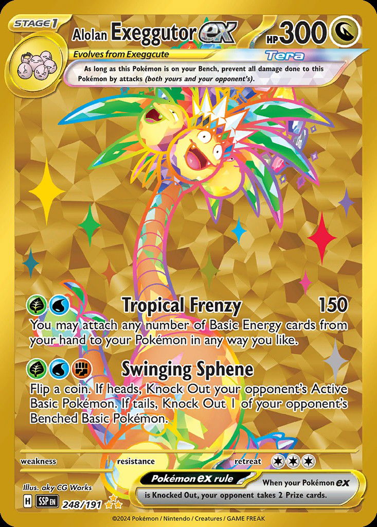 Alolan Exeggutor ex SSP 248 Crop image Wallpaper