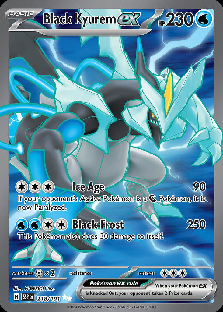 Black Kyurem ex SSP 218 Crop image Wallpaper