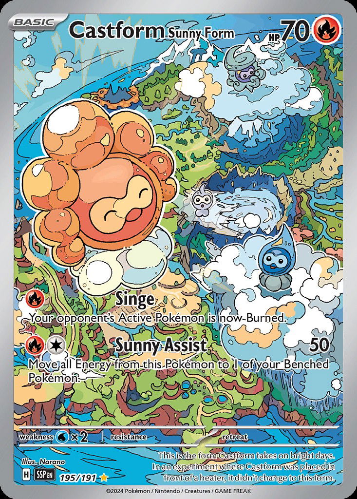 Castform Sunny Form SSP 195 Crop image Wallpaper